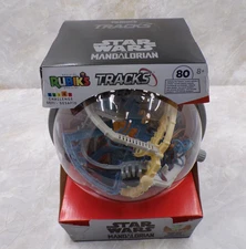 Rubik's Tracks Star Wars The Mandalorian 3D Gravity Brain Teaser Game 80 Pieces