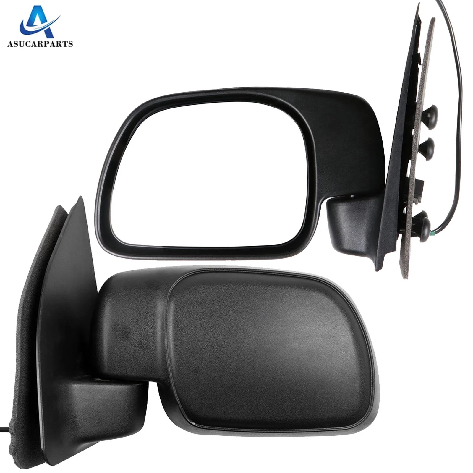 ? Black Power Heated Mirrors Fits For 1999-2007 Ford F-250 RH+LH Side