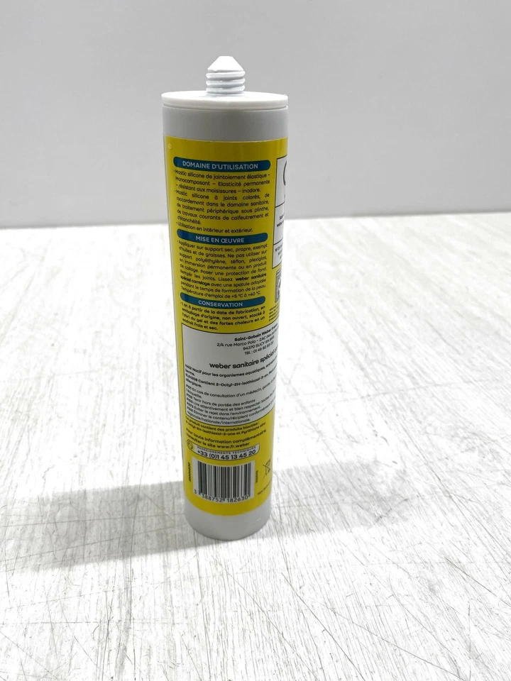 Schimmelresistenter Silikondichtstoff Weber WEBERSEAL SANITARY, schwarz - Bild 4 von 4