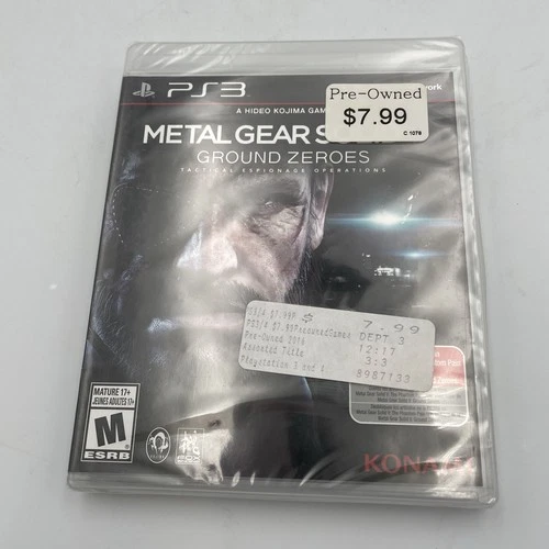 Metal Gear Solid V: Ground Zeroes (PlayStation 3, PS3) Pre-Owned