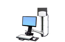 Ergotron StyleView 45-272-026 Sit Stand Combo Arm Wall Computer Desk System 