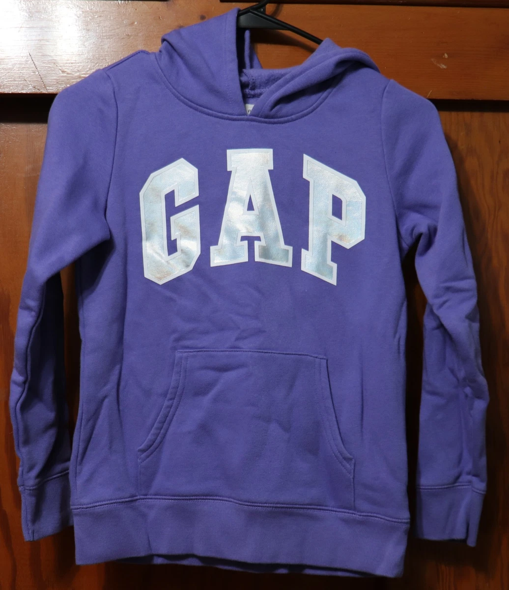 Sweat à Capuche Zippé GapKids Fille - Violet - Logo - Taille 8-9 Ans