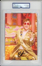 Elton John SIGNED Who Believes in Angels 5x7 Album Card PSA DNA COA AUTOGRAPH