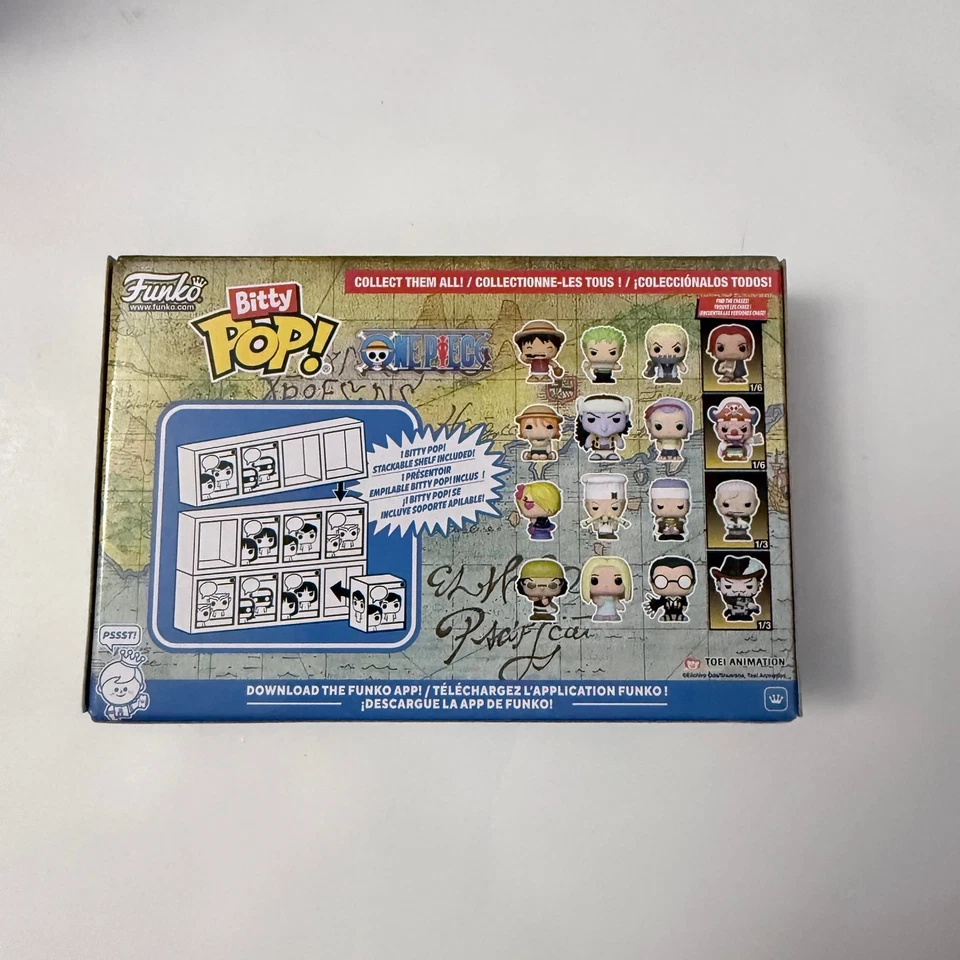 One Piece Sanji Funko Bitty Pop! Mini-figura pacote com 4 - (hastes) - Imagem 2 de 3