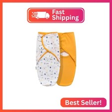 Baby Swaddle Blanket, 3 Pack Newborn Swaddles 0-3-Months, Small-Medium Easy Chan