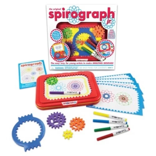 Hasbro Spirograph Jr. Juego de Diseño: Kit de Dibujo Creativo para Niños, Incluye Papel Foto 2 de 4
