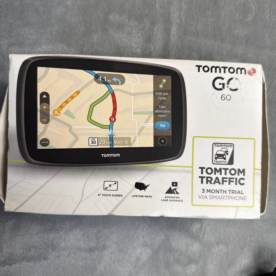 TomTom GO 60 6" GPS Navigator – Lifetime Maps, Traffic via Smartphone, Tested - Image 2 of 4
