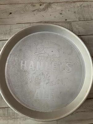 HANLEY'S Extra Pale Ale beer tray metal Providence unpainted breweriana RARE