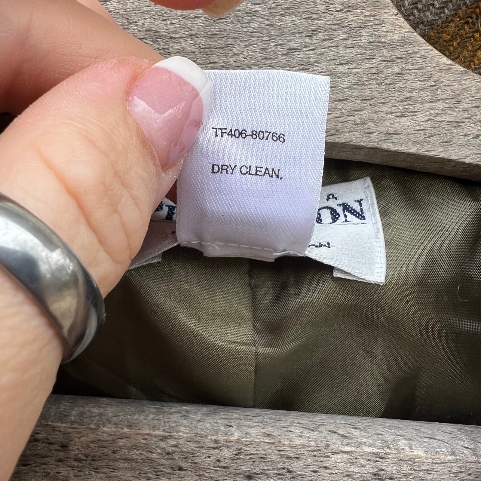 Pendleton Green Floral Leaf Fall Wool Blazer Size… - image 6