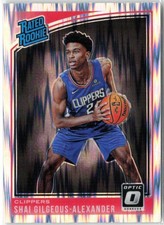 2018 Panini Donruss Optic Shai Gilgeous-Alexander Shock #162 RC Clippers