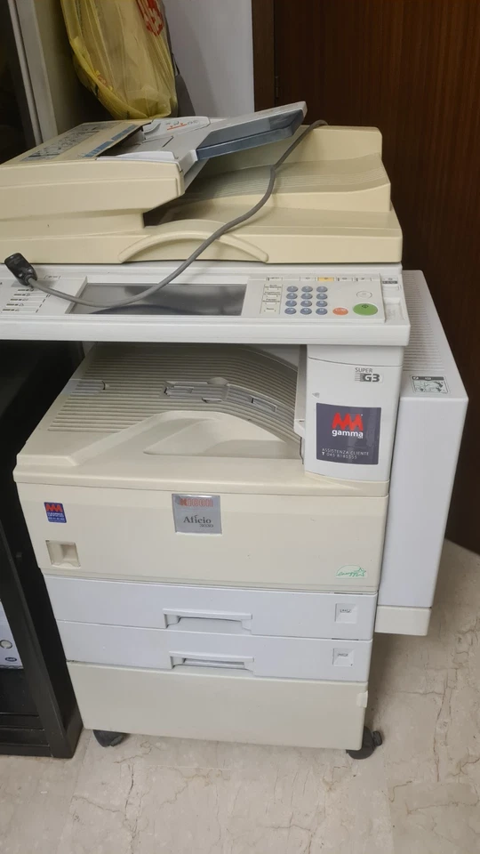 FOTOCOP STAMPANTE LASER AFÍCIO 3030 A3 A4 BIANCO E NERO - Immagine 2 di 4