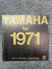 Yamaha 1971 Motorcycle Brochure Vintage Advertising Motocross AT1-MX DT1-MX