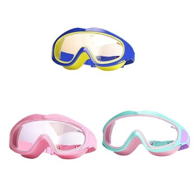 Child Swim Goggles Frog Resistant Kid Swim Goggles Wide View Swimming Goggles