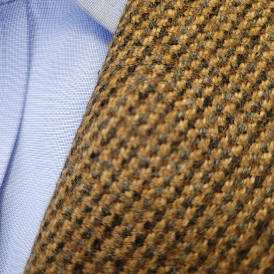 Ralph Lauren Chaps sport coat mens 42R brown wool tweed 3-button Canada 3 2 roll - Image 2 of 4