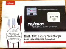 Tenergy Smart Universal Charger for NiMH / NiCD battery Pack For 6V/12V &Battery