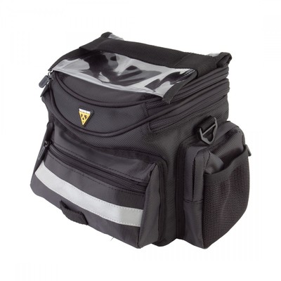 Topeak Tour Guide II Black Handlebar Bag - Quick Release, Weatherproof &