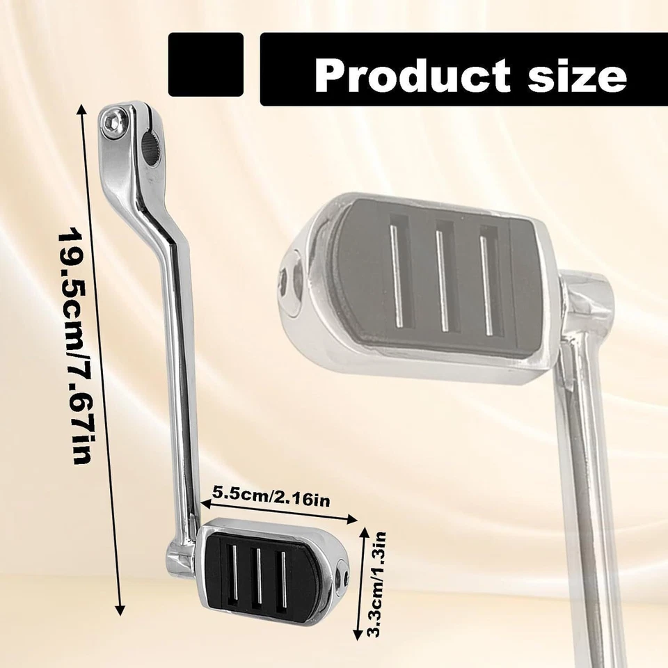 Heel Toe Shift Lever Shifter Peg Fit For Harley Softail Touring Electra Glide - Imagem 4 de 4