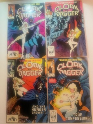Lot of 7: 1983 Cloak and Dagger Limited Series 1-4 & 1985 Cloak and Dagger #1-3