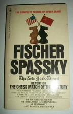 Bobby Fischer Boris Spassky chess match by Richard Roberts Bantam 1972 1st logrd