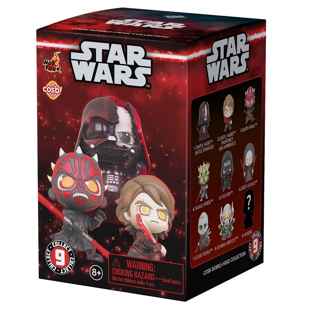 YuMe Star Wars Cosbi Figurines Dark Side Series Styles Vary Blind Box