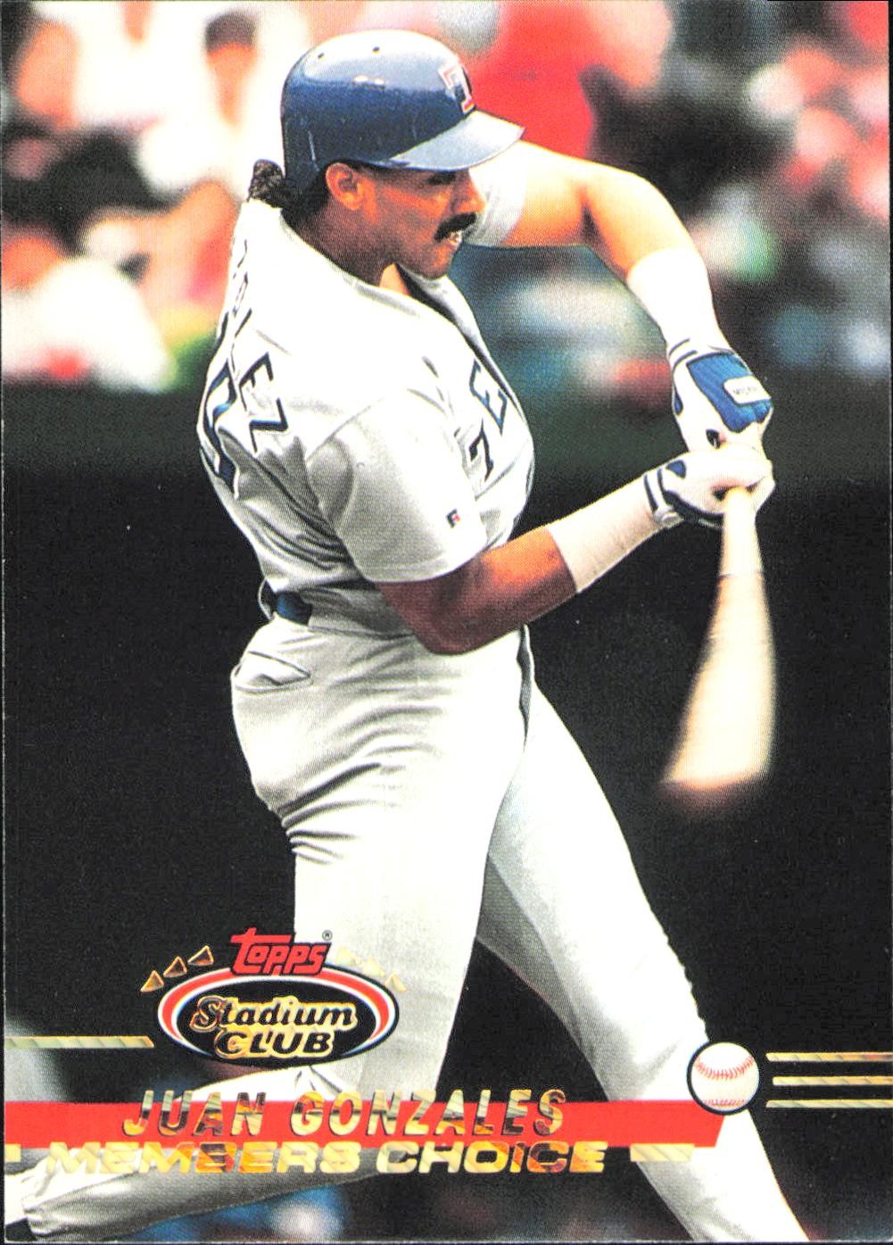 1993 Stadium Club #297 Juan Gonzalez Members Only