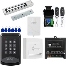 Door Access Control System RFID Keypad 600Lb Electric Magnetic Door Lock Kit wit