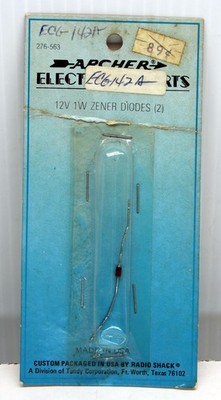 ARCHER NTE Electronics NTE142A ZENER DIODE 1 WATT 12V 5% DO-41
