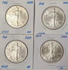 4X 2003 American Silver Eagles BU - Lot of 5 Coins - A787