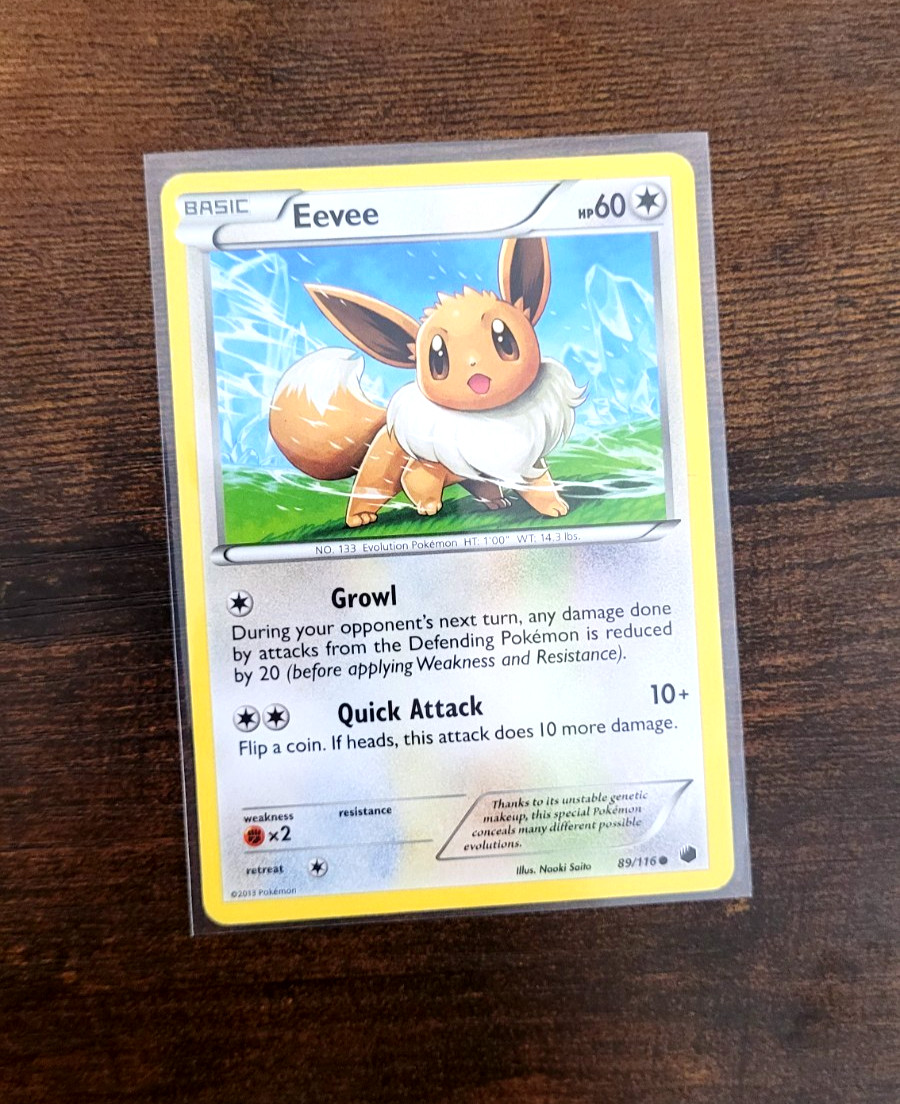 Eevee 89/116 Common Plasma Freeze Pokémon Card LP