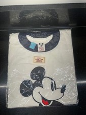 Vintage NOS Disney Mickey Ringer Shirt M 38-40 Walt Disney Productions RETRO