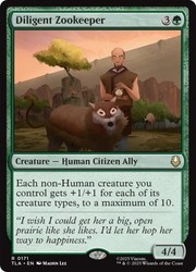 Diligent Zookeeper #171 Avatar: The Last Airbender MTG Rare