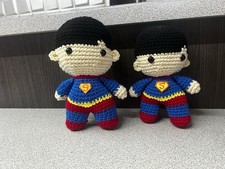 Unbranded Handmade Crochet Superman Toy Doll
