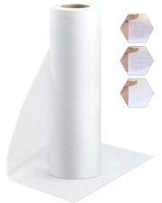 Fusible Interfacing 16.1 inch x 10 Yards White Light Weight 100% Cotton Iron-On