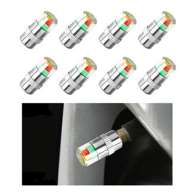 #ad 8 PCS Tire Pressure Monitor Valve Stem Caps 2.4Bar 36 PSI Tire Pressure Sensor $9.07