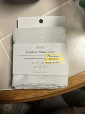 Threshold 18" Outdoor Pillow Cover | Light Beige Duraseason Fabr