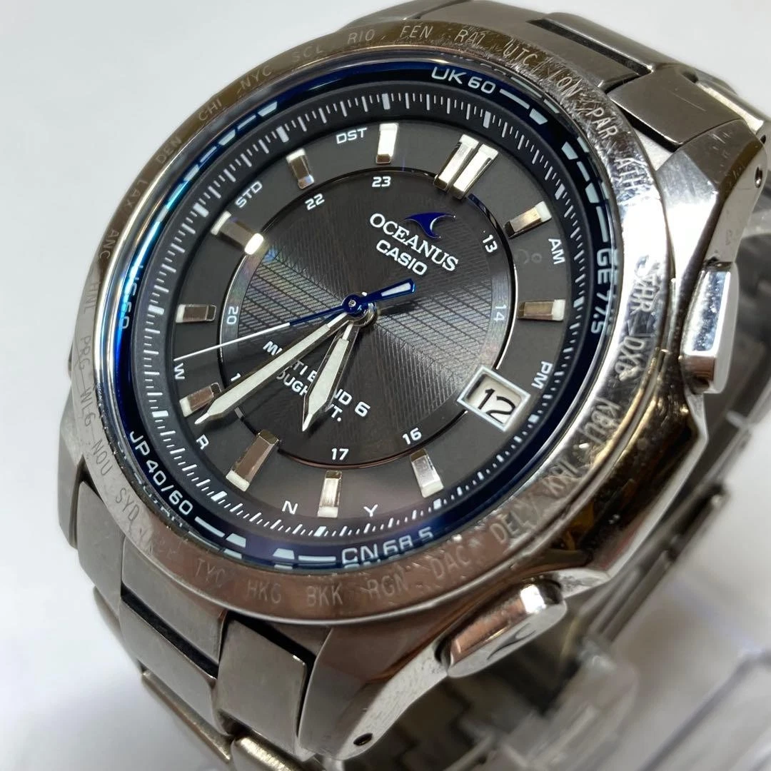 Casio Oceanus OCW-T100 Solar Powered Analog Timepiece | eBay