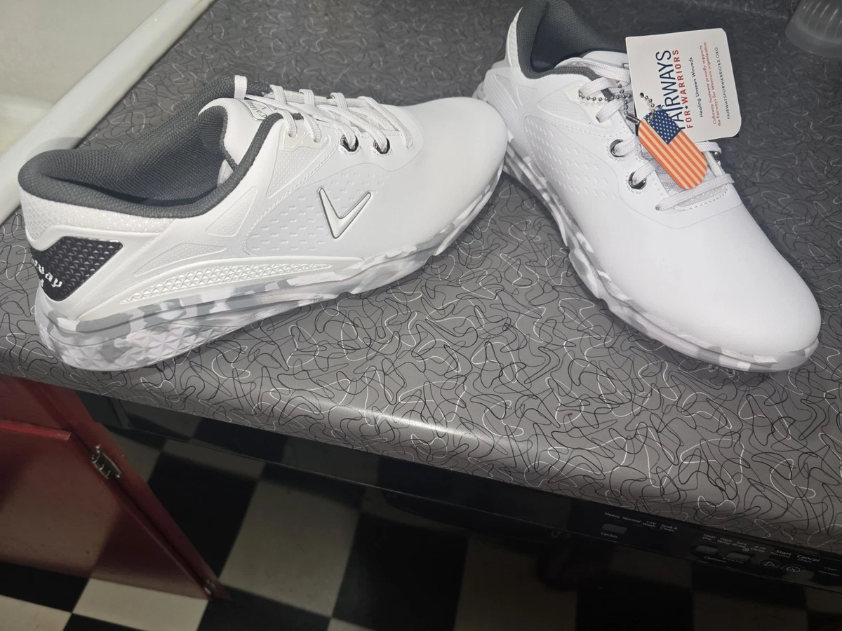 Callaway Men\'s Golf Shoes‎ 11.5 Gray Camo Soft Spikes Cleats Comfort CG400GR Callaway Golf Shoes for Men for sale - eBay main image 2