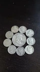 Lot of 10   1 Franklin Half  Dollar  9 Dimes       90% Silver    Free Shipping