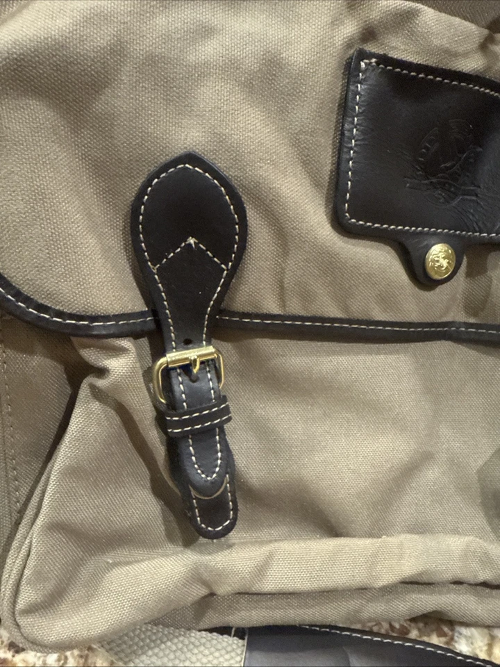 Vintage Eddie Bauer Mulholland Brothers Ford Edition Canvas Leather Bag w/ Tag - Image 3 of 4