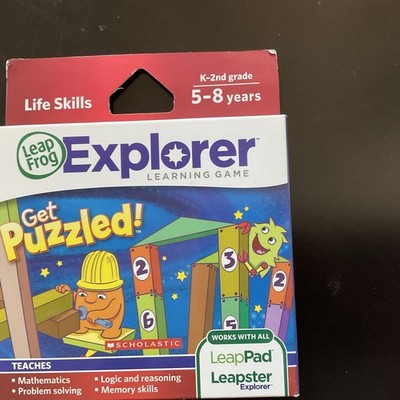 NEW Sealed LeapFrog Explorer Game Get Puzzled LIFE SKILLS Ages 5-8