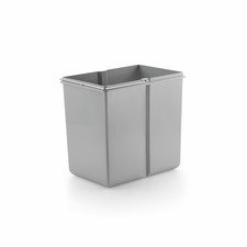 WESCO 8010156 Poubelle de rechange, grise, 15 litres
