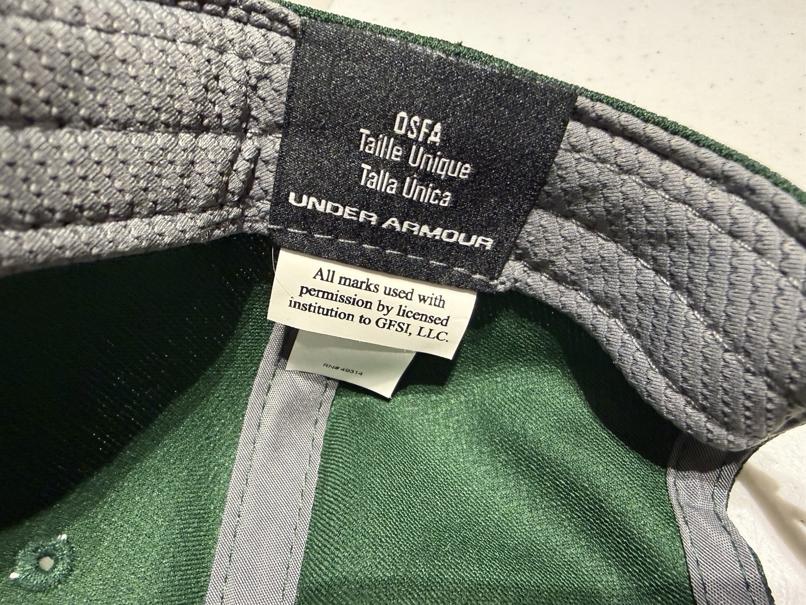 Colorado State Rams NCAA Under Armour Men’s Adjustable Hat Cap Green & White thumbnail 11