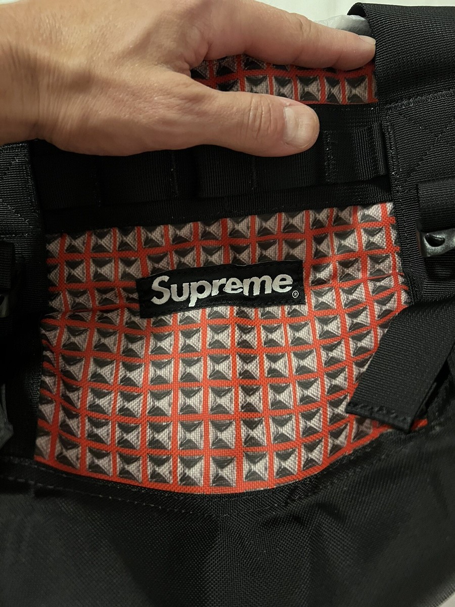 Supreme North Face SS21 Studded Red Duffle Bag | eBay