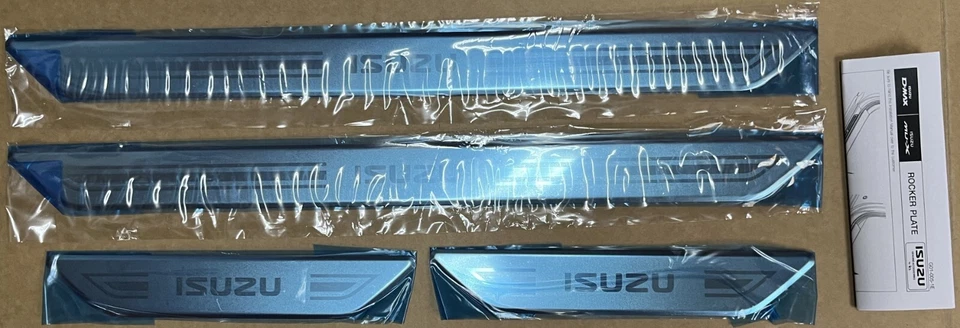 Genuine Isuzu MU-X MUX D-MAX DMAX MY21 2021 Onwards Alloy Scuff Plates Set of 4 - image 3 of 4