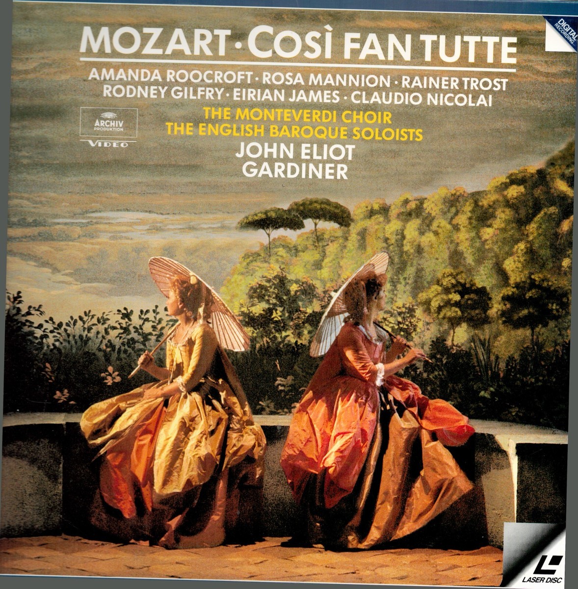 Mozart: Cosi Fan Tutte: Gardiner (1992) Laserdisc | eBay