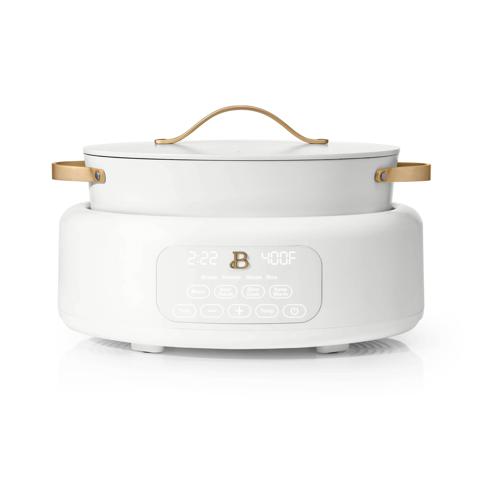 Drew Barrymore White Icing 6 Qt 10-in-1 Electric Multi-Cooker