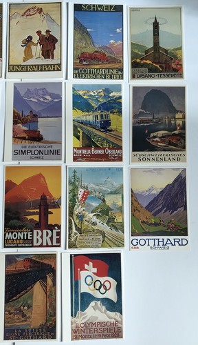 Svizzera- 27 Cartoline D’epoca Turismo Svizzero - Foto 3 di 3
