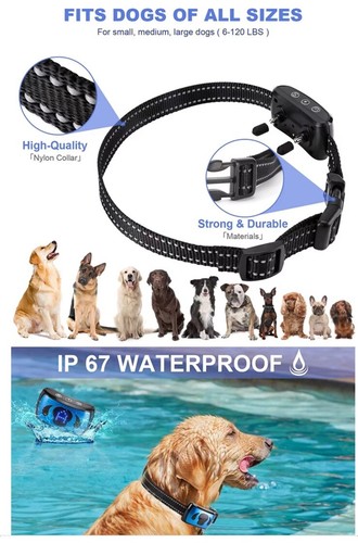 2-Pack - Training Collar Waterproof Shock Anti Bark Orange/Black Style May Vary - Picture 8 of 9