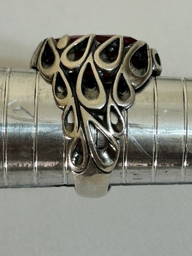 Men silver 925 Ring Natural France Ruby Jewelry Handmade Design ياقوت باريس مترش - Picture 12 of 17