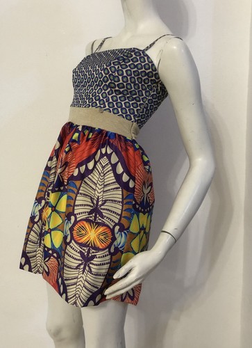RINASCIMENTO Vestito abito multicolore fantasia colorata Tg XS - Foto 6 di 12